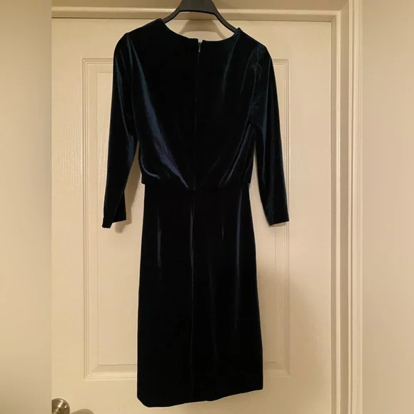 DKNY Dark Green Velvet Dress  size S